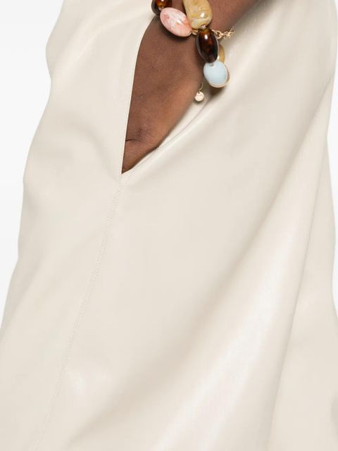 Nanushka elastic waist barrel leg trousers - Neutrals