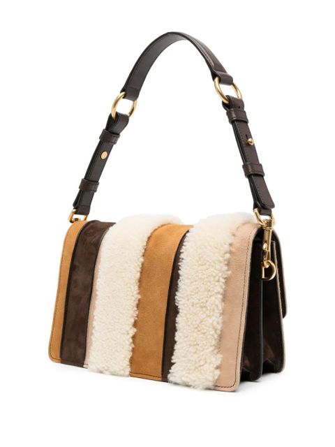 Tod's T Timeless panelled shoulder bag - Brown