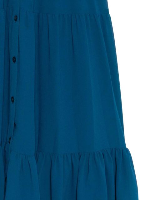Michael Kors smocked shirt dress - Blue