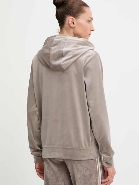 Guess bluza COUTURE damska kolor beżowy z kapturem z aplikacją V4RQ25 K0232