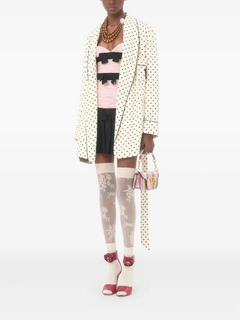 Valentino Garavani small Locò laminated VLogo tote bag - Pink