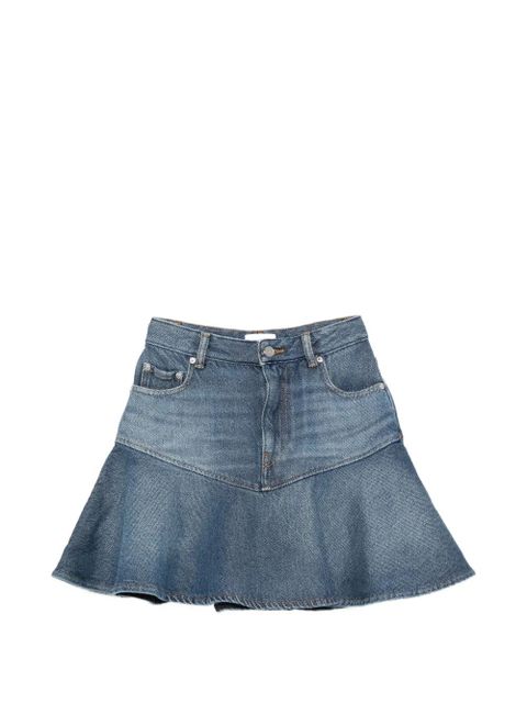 GANNI flared denim mini skirt - Blue - zdjęcie produktu nr 1
