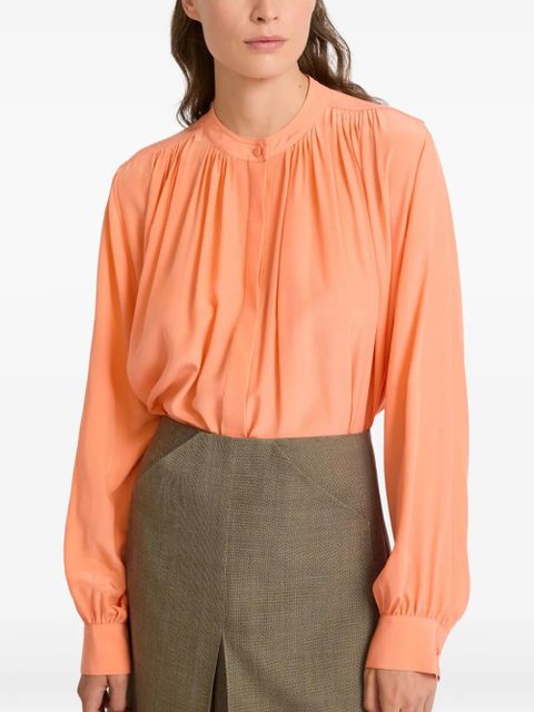 Yves Salomon pleated silk shirt - Green - zdjęcie produktu nr 2