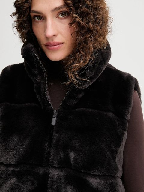 Save The Duck bezrękawnik NIVES kolor brązowy zimowy D82493W.FURY21