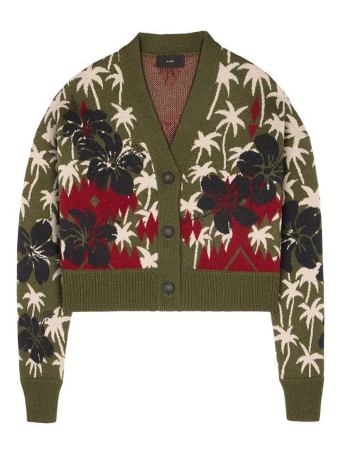 Alanui Hibiscus Bloom cardigan - Green - zdjęcie produktu nr 1