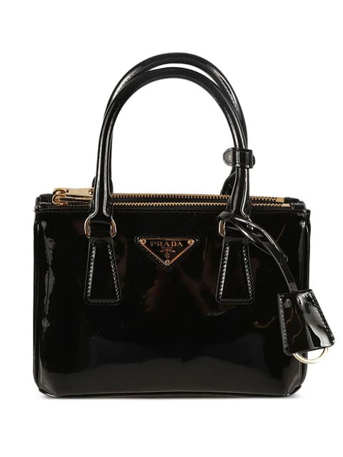 Prada Galleria top-handles leather mini bag - Black - zdjęcie produktu nr 1