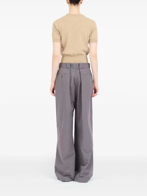 Maison Margiela four-stitch palazzo trousers - Grey