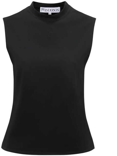 JW Anderson logo-embroidered tank top - Black - zdjęcie produktu nr 1