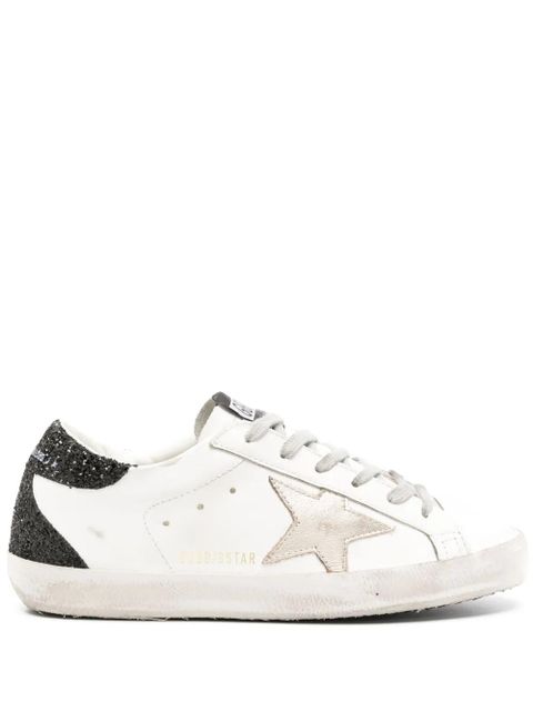 Golden Goose Super-Star glittered sneakers - White - zdjęcie produktu nr 1
