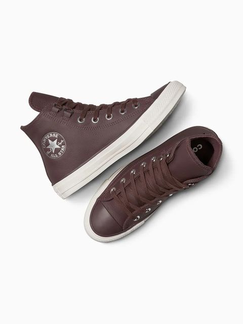 Converse trampki skórzane Chuck Taylor All Star kolor brązowy A13027C