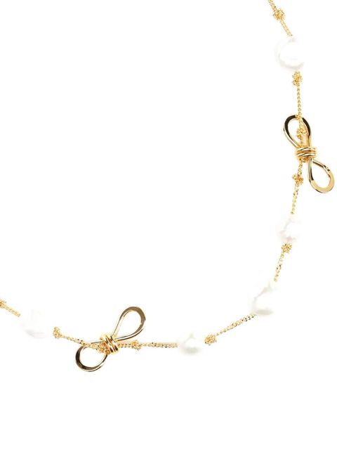 Marni bow-detailing necklace - Gold - zdjęcie produktu nr 2