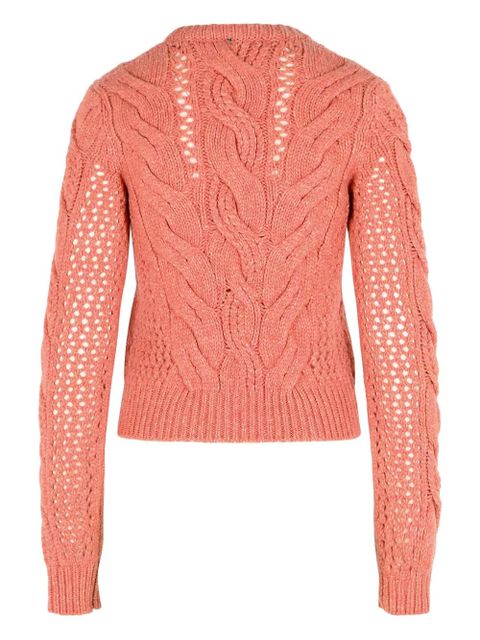 Sportmax Radio braided sweater - Pink - zdjęcie produktu nr 2