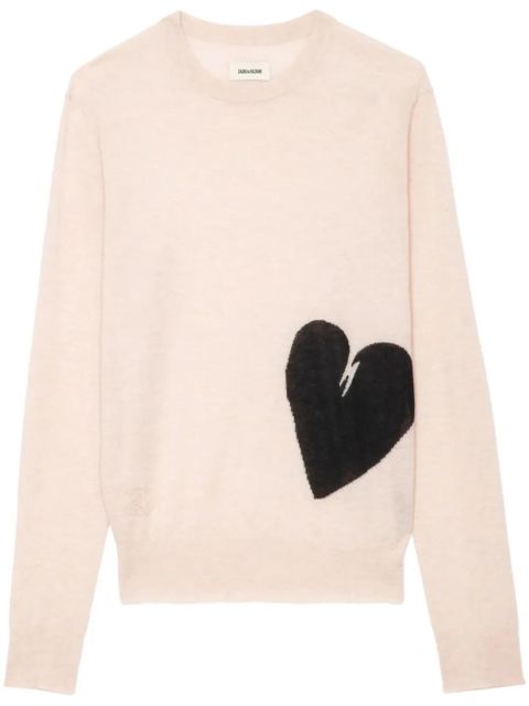 Zadig&Voltaire Pravis Heart sweater - Neutrals - zdjęcie produktu nr 1