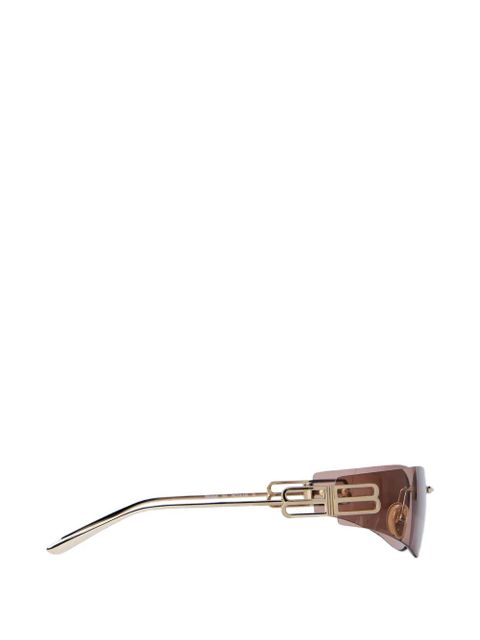 Balenciaga Eyewear Gossip geometric-frame sunglasses - Gold