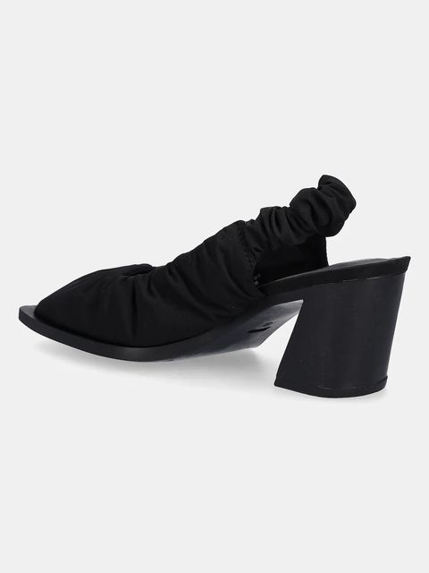 Camper czółenka Karole kolor czarny na słupku z odkrytą piętą K201844-001