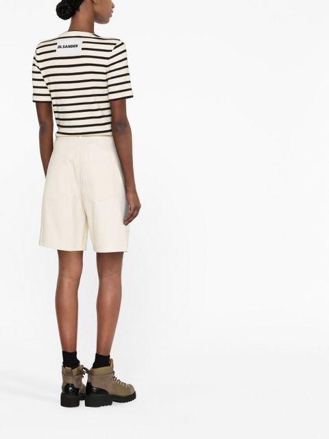 Moncler drawstring-waist knee-length shorts - Neutrals