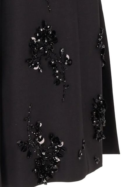 Miu Miu pleated embellished skirt - Black