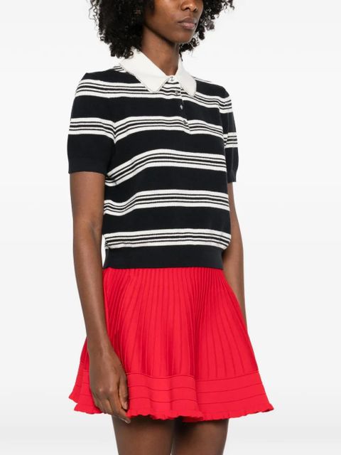 Maje striped polo top - Blue