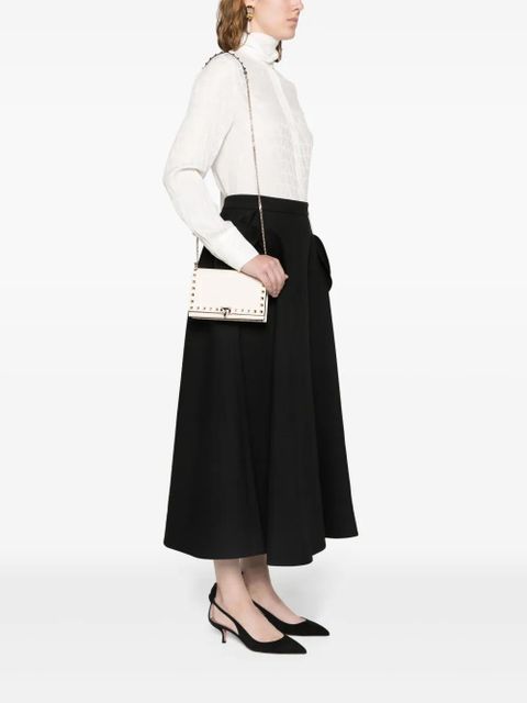 Valentino Garavani Rockstud leather crossbody bag - Neutrals - zdjęcie produktu nr 2