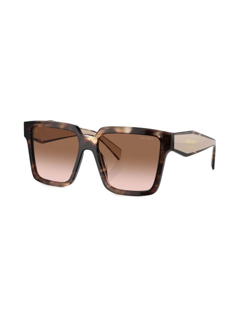 Prada Eyewear tortoiseshell-frame gradient sunglasses - Green - zdjęcie produktu nr 2