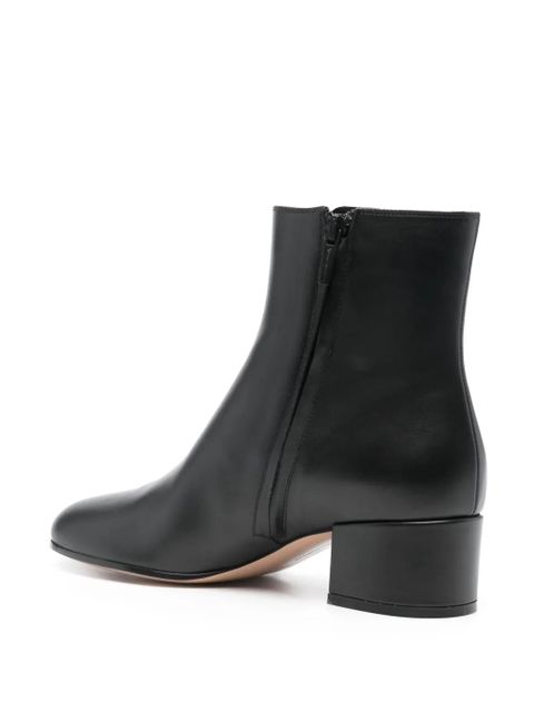 Gianvito Rossi 45mm leather ankle boots - Black - zdjęcie produktu nr 2