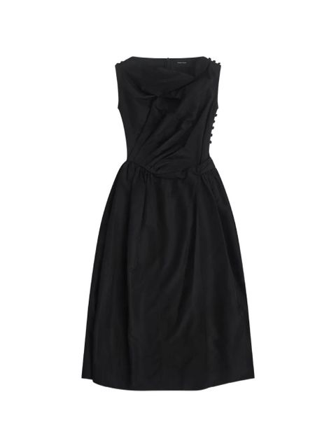 Simone Rocha draped midi dress - Black - zdjęcie produktu nr 1