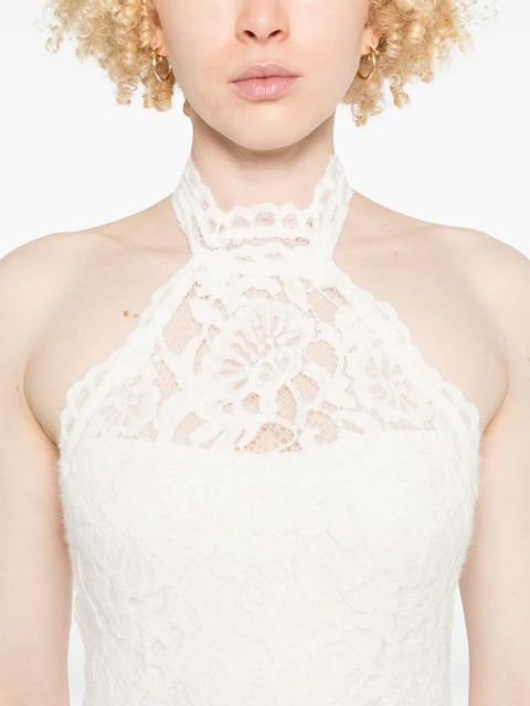 MANURÍ Cherie lined dress - White