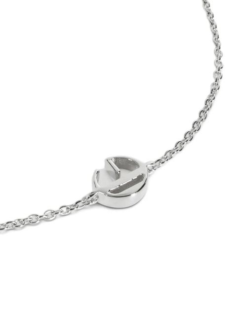 Monica Vinader initial g chain bracelet - Silver