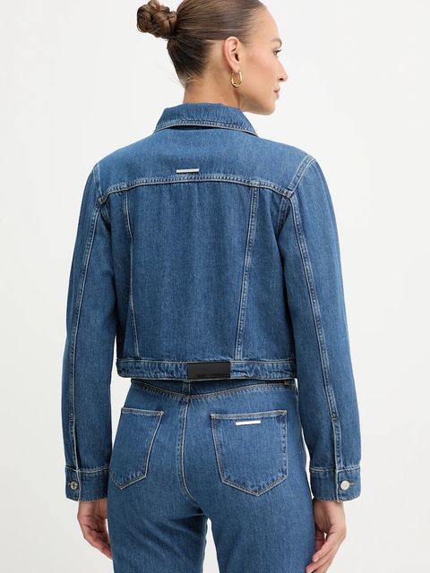 Karl Lagerfeld kurtka jeansowa FASHION DENIM kolor niebieski przejściowa B1W14031