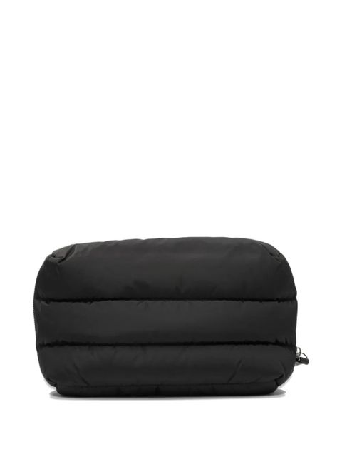 Moncler Caradoc padded logo-plaque make up bag - Black