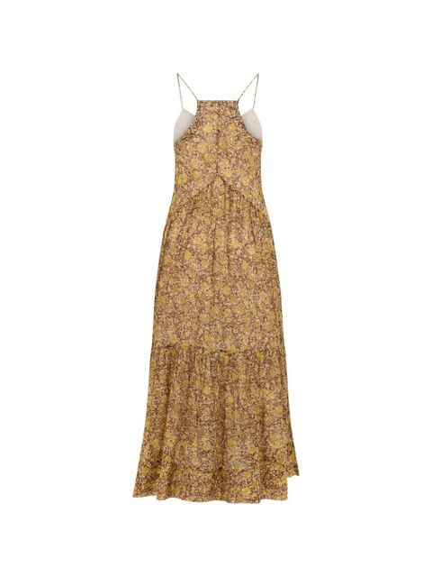 MARANT ÉTOILE Sabba floral-print tiered dress - Brown - zdjęcie produktu nr 2