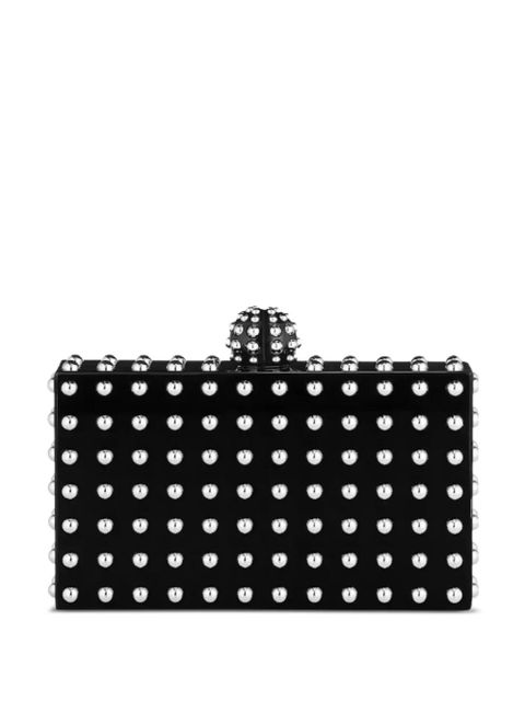 Aquazzura Cosmic studded clutch bag - Black - zdjęcie produktu nr 1