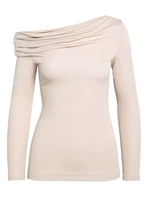 Givenchy asymmetric draped top - Neutrals - zdjęcie produktu nr 1