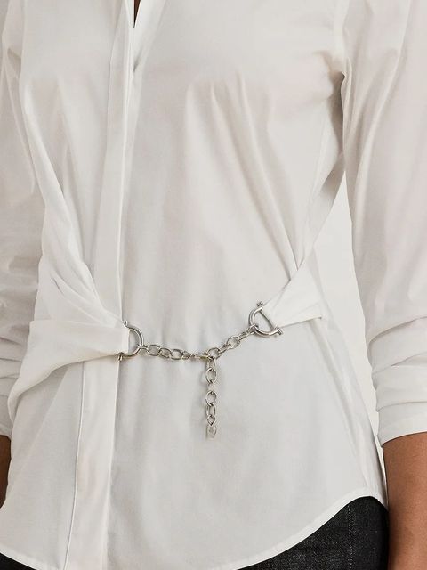 Lauren Ralph Lauren koszula damska kolor biały regular z kołnierzykiem klasycznym 200979866