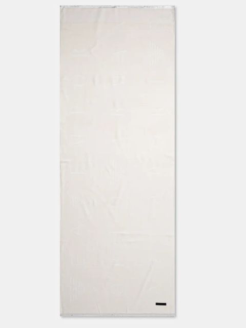 EA7 Emporio Armani szal damski kolor beżowy gładki AF10450.7W000022