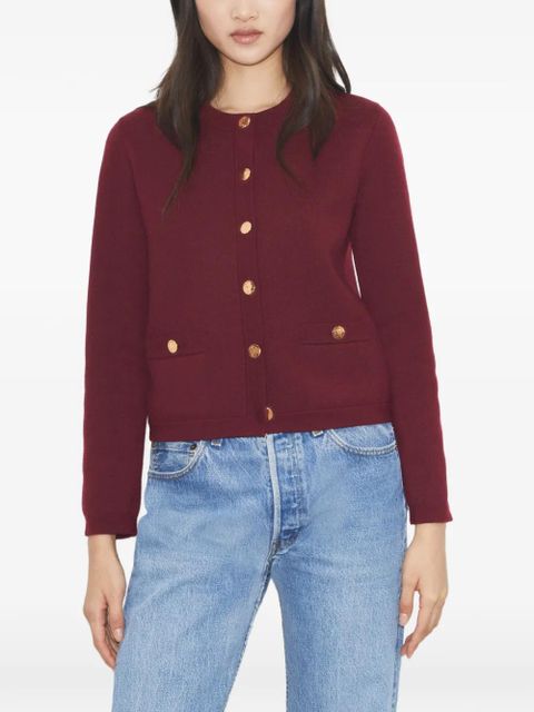 Tory Burch Kendra pockets button cardigan - Red - zdjęcie produktu nr 2