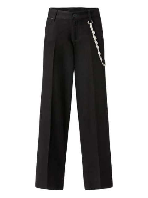 PINKO chain-detail trousers - Black - zdjęcie produktu nr 1
