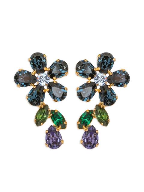 Jennifer Behr Odelia flower-drop earrings - Gold - zdjęcie produktu nr 1