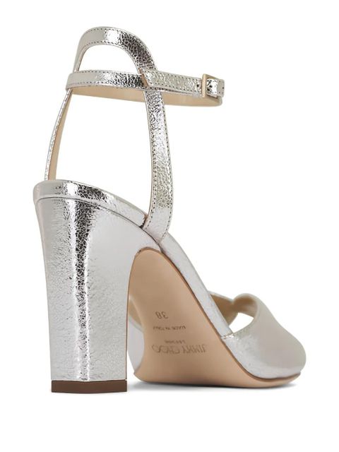 Jimmy Choo Sacaria ankle-strap heeled sandals - Gold - zdjęcie produktu nr 2
