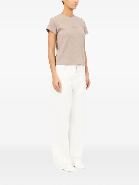 MM6 Maison Margiela Numbers-print T-shirt - Neutrals