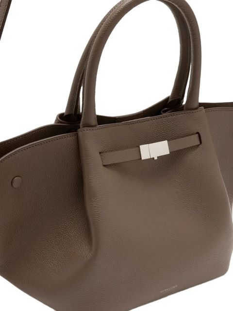 DeMellier midium The New York grained leather tote bag - Brown