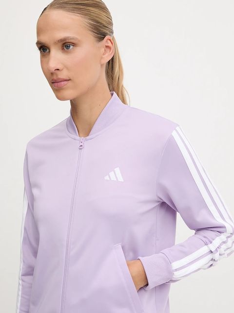 adidas dres Ess 3S damski kolor fioletowy JX0511