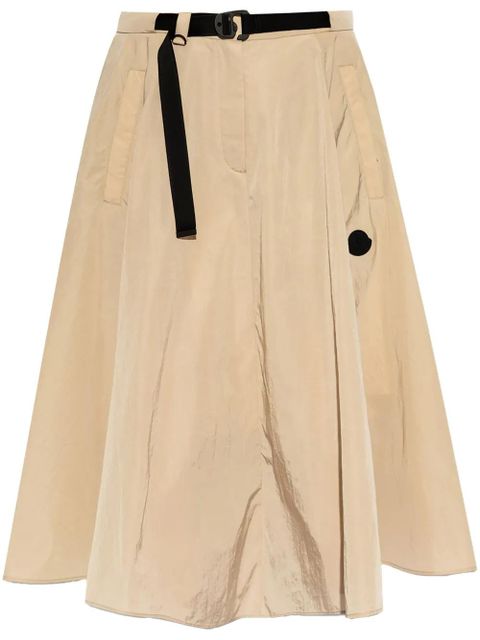 Moncler belted midi skirt - Neutrals - zdjęcie produktu nr 1