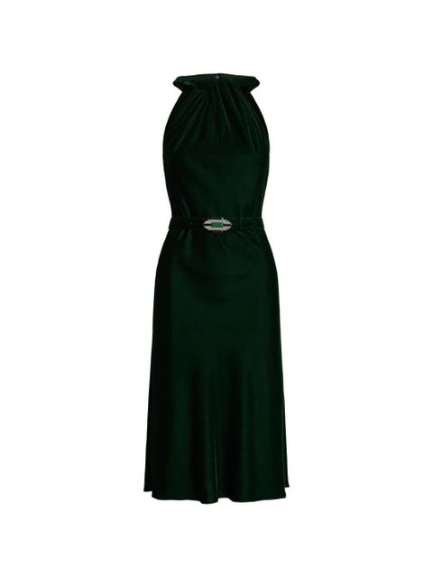 Lauren Ralph Lauren belted midi dress - Green - zdjęcie produktu nr 1