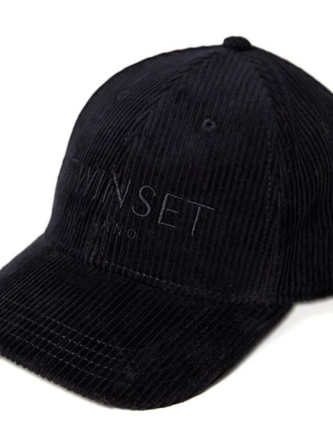 TWINSET corduroy baseball cap - Blue