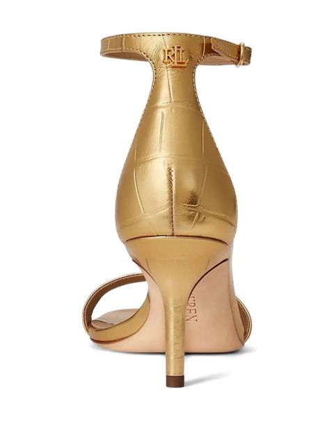 Lauren Ralph Lauren Allie embossed sandals - Gold - zdjęcie produktu nr 2