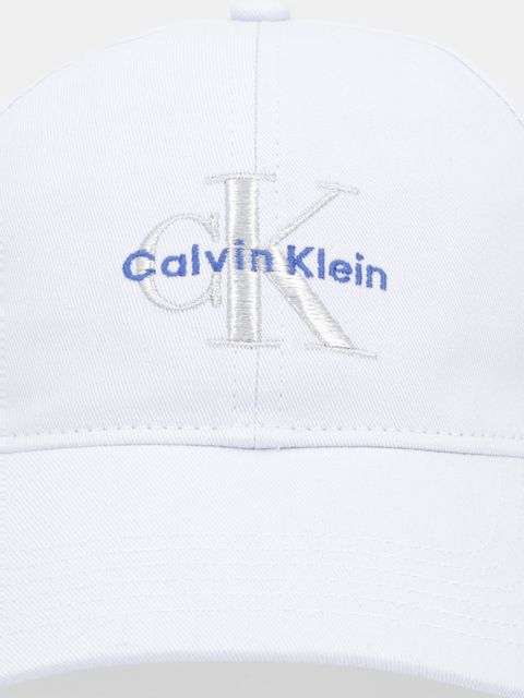 Calvin Klein czapka z daszkiem bawełniana kolor niebieski z aplikacją LV04K5026G - zdjęcie produktu nr 2