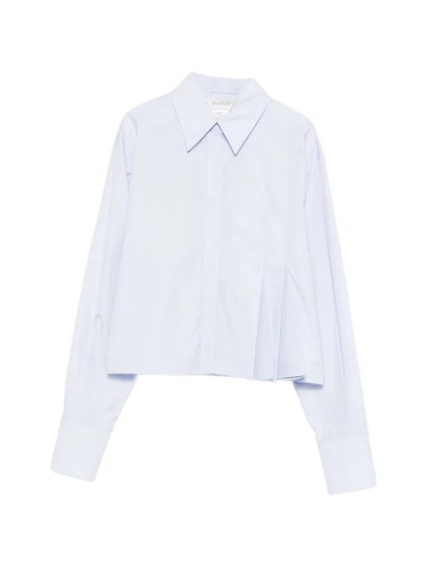Sportmax pleated-front shirt - Blue - zdjęcie produktu nr 1