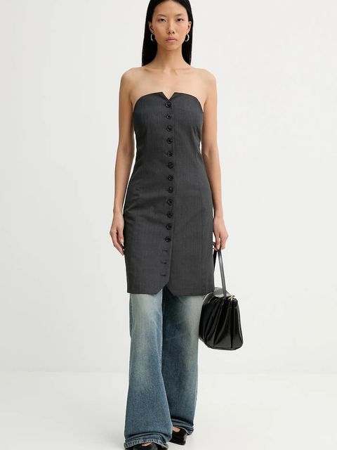 Themoire torebka kolor czarny TMFW25EUDSTN1