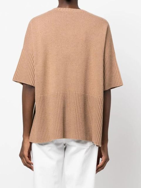 Max Mara knitted cashmere top - Neutrals